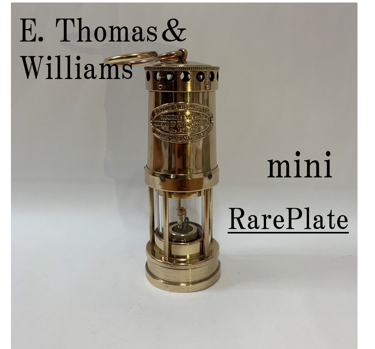 レアプレートmini】磨き e.thomas & williams LTD ABERDARE 真鍮