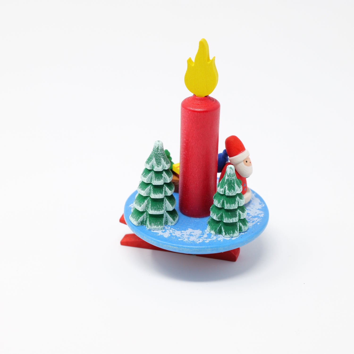 ERZ クリップオーナメント ろうそくとサンタ ウルブリヒト（ドイツ