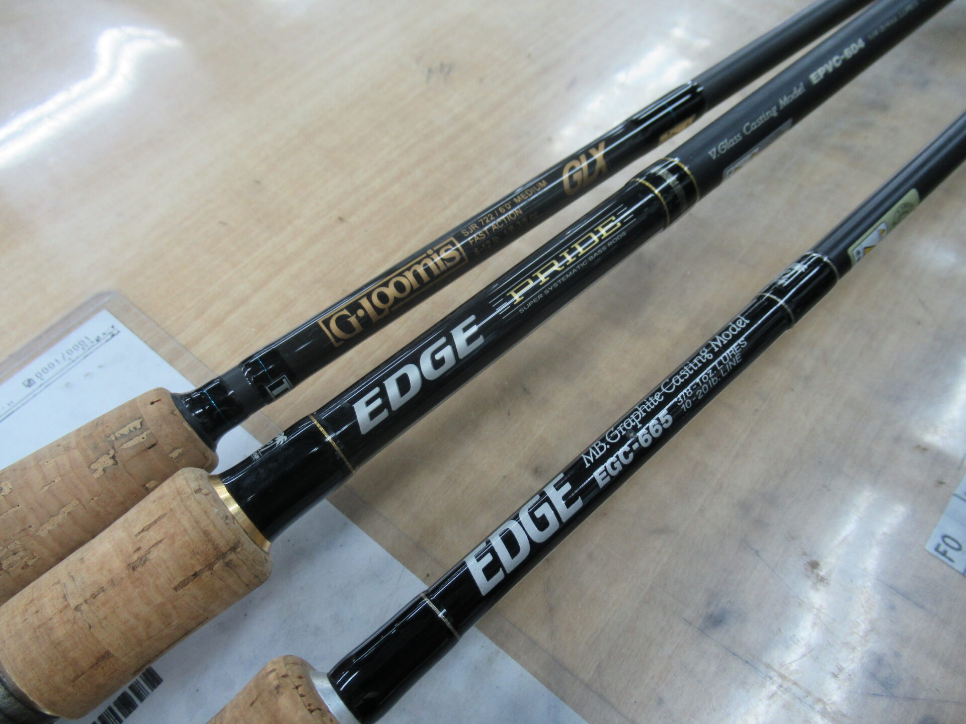 GルーミスのGLX SJR722、パームズのエッジプライドEPVC