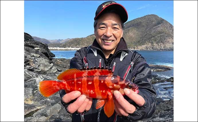 磯フカセ釣りで41cm頭に良型クロ好捕【大分・屋形島】 渋々状況も拾い