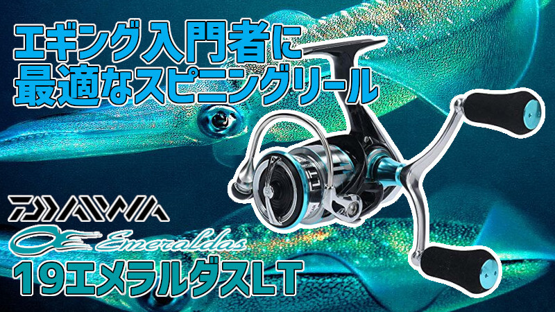 エギング入門者向けスピニングリール ダイワ 19エメラルダスLTを使って