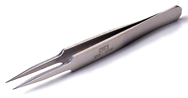 74047 精密ピンセット(ツル首タイプ)【74047:4950344078844】｜タミヤ