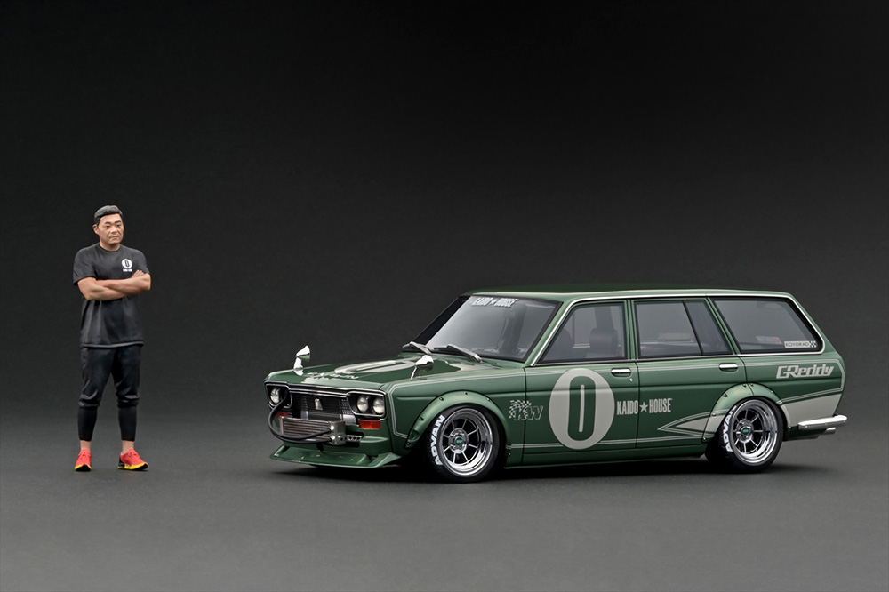Datsun Bluebird (510) Wagon Green With Mr. Jun Imai【IG3148