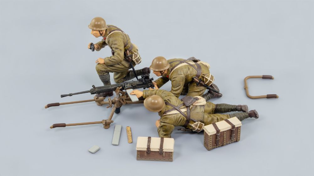 日本陸軍 九二式重機関銃 射手3体付き【G39:4986470074801】｜ピット