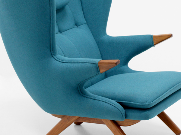 Klokken ビッグラウンジチェア オットマン付 ブルーグリーン | trove