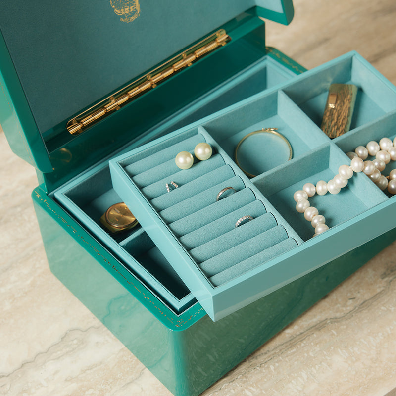 Mini Trunk Jewelry Box Blush – Trove