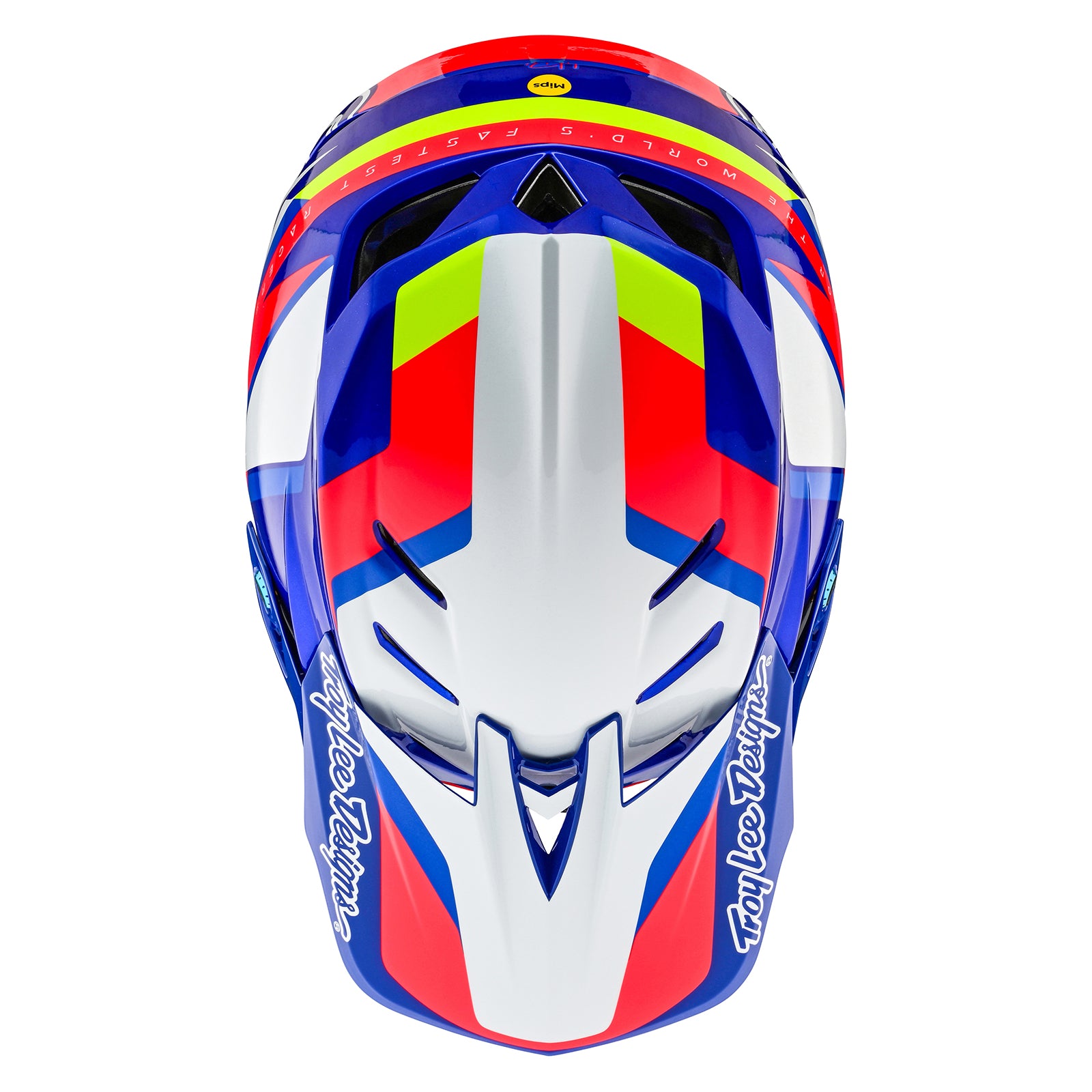 D4 Composite Helmet Omega White / Blue – Troy Lee Designs