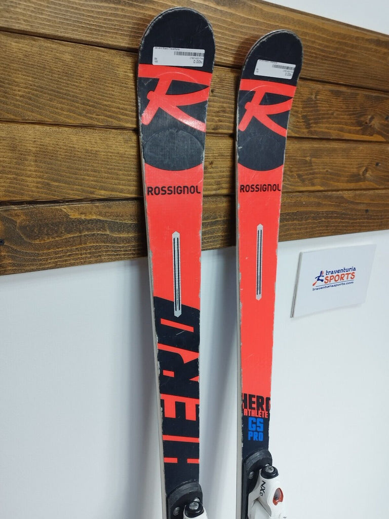 Rossignol Hero FIS GS Pro 165 cm Ski + Look 10 Bindings Winter Fun