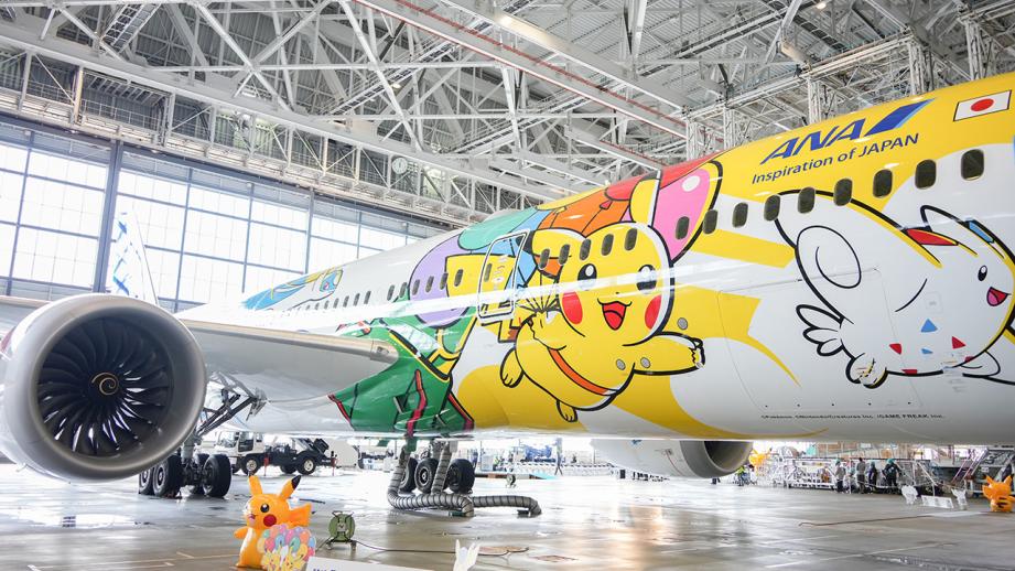 ANAの特別塗装機「ピカチュウジェット NH」が就航開始！アジア＆北米へ
