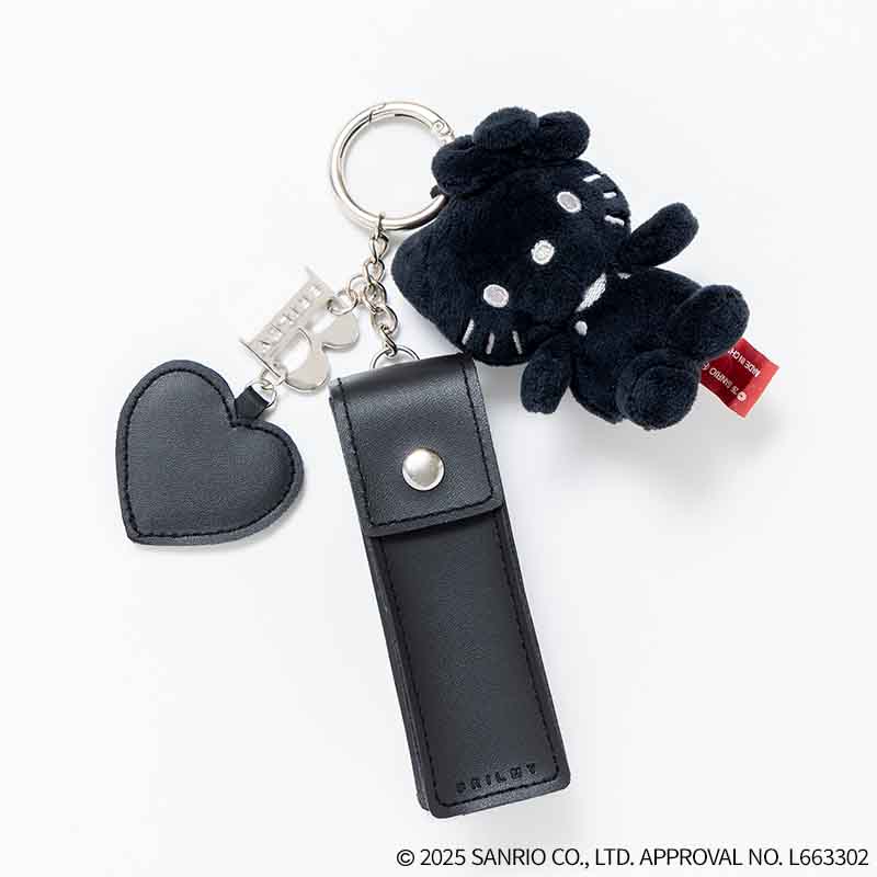 セブン限定、黒いハローキティの「リップチャーム」発売。ハートミラー