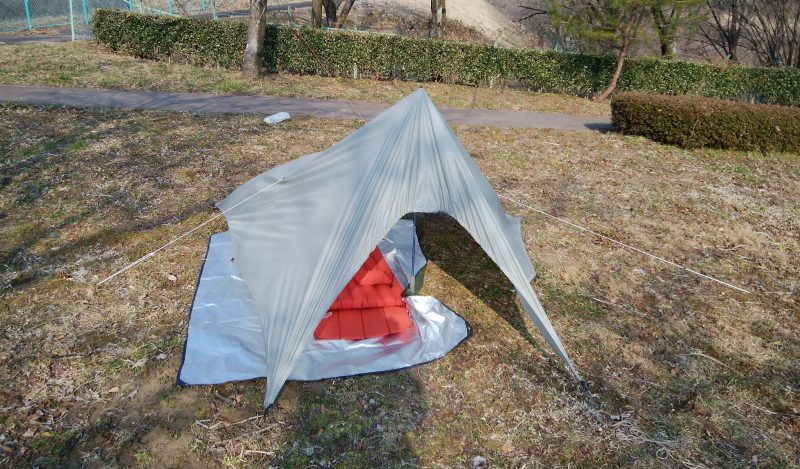 FREELIGHT Swing Tarp 試し張り | 旅とバイク