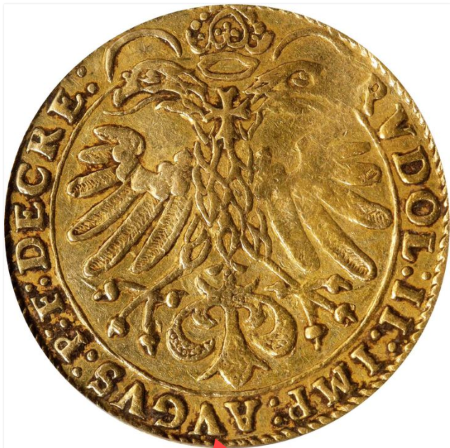 オーストリア 1581年 ザルツブルク 2ダカット金貨 PCGS-AU50