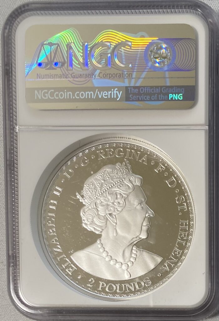 2021年グレートブリテン領セントヘレナ-エリザベス2世ウナとライオン2