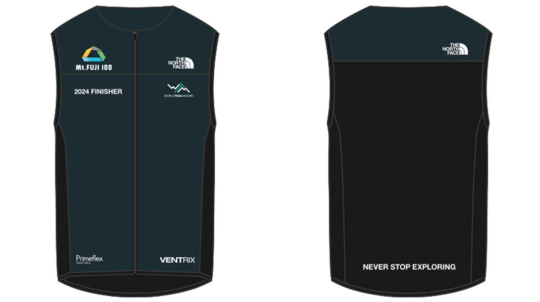 Mt.FUJI 100】参加賞Tシャツ・FUJI100miフィニッシャーズベストの