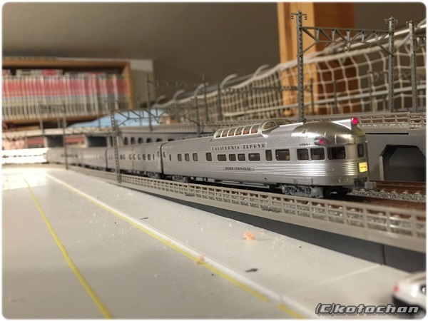 KATO 106-055「California Zephyr 11両セット」他入線: Nゲージの