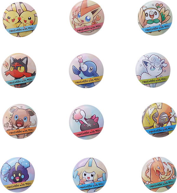 ポケモンセンター】「POKÉMON with YOU」の缶バッジに新デザインが登場