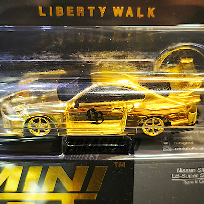 Mini GT Nissan Silvia S15 LB-Super Silhouette Type II Gold Chrome