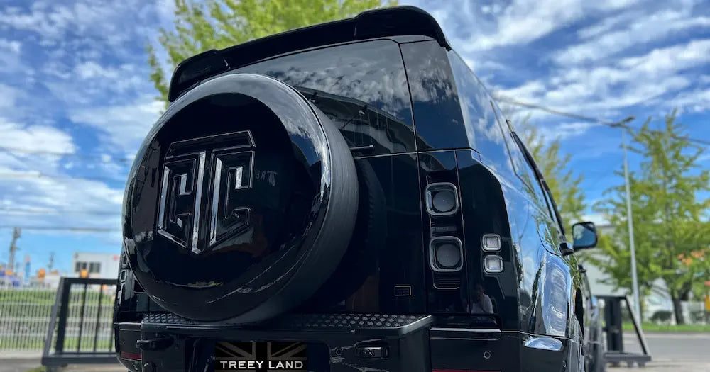 ディフェンダー110 90 130 KAHN スペアタイヤカバー チェルシー