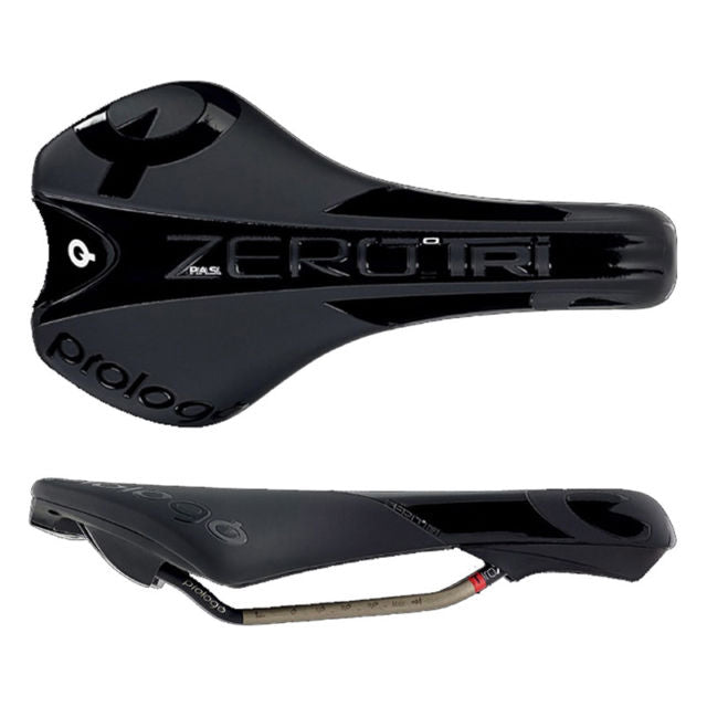 Prologo Zero Pas TRI Triathlon Saddle, Ti-Rox alloy rails: Hard