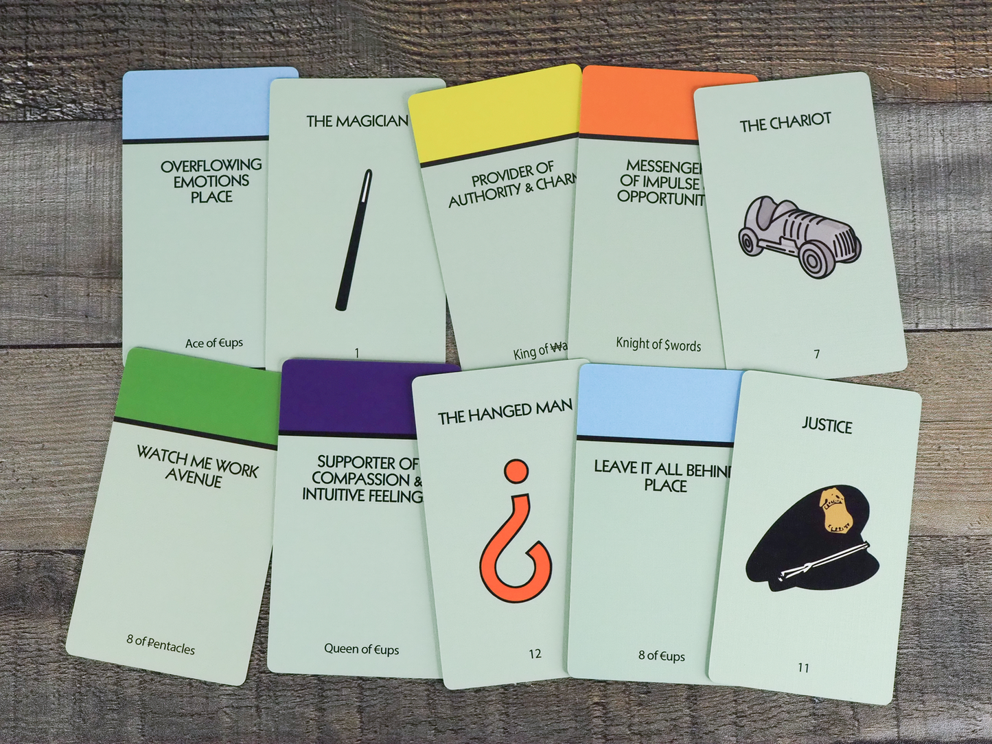 Life is Like a Board Game Tarot by Kaleidadope – The Triceratory