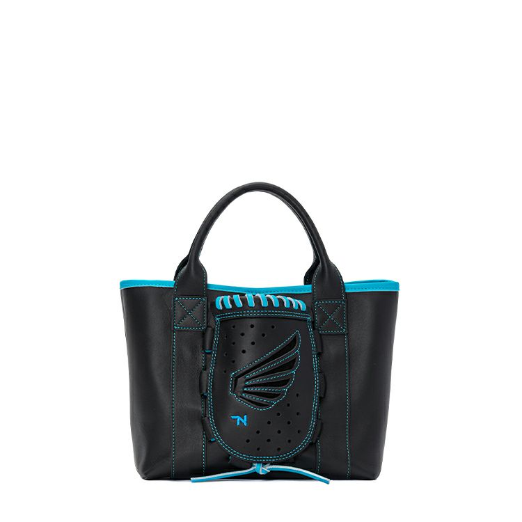 柔らかな配色が特徴のグローブミニトート限定色Gray×Pink – 革・レザー