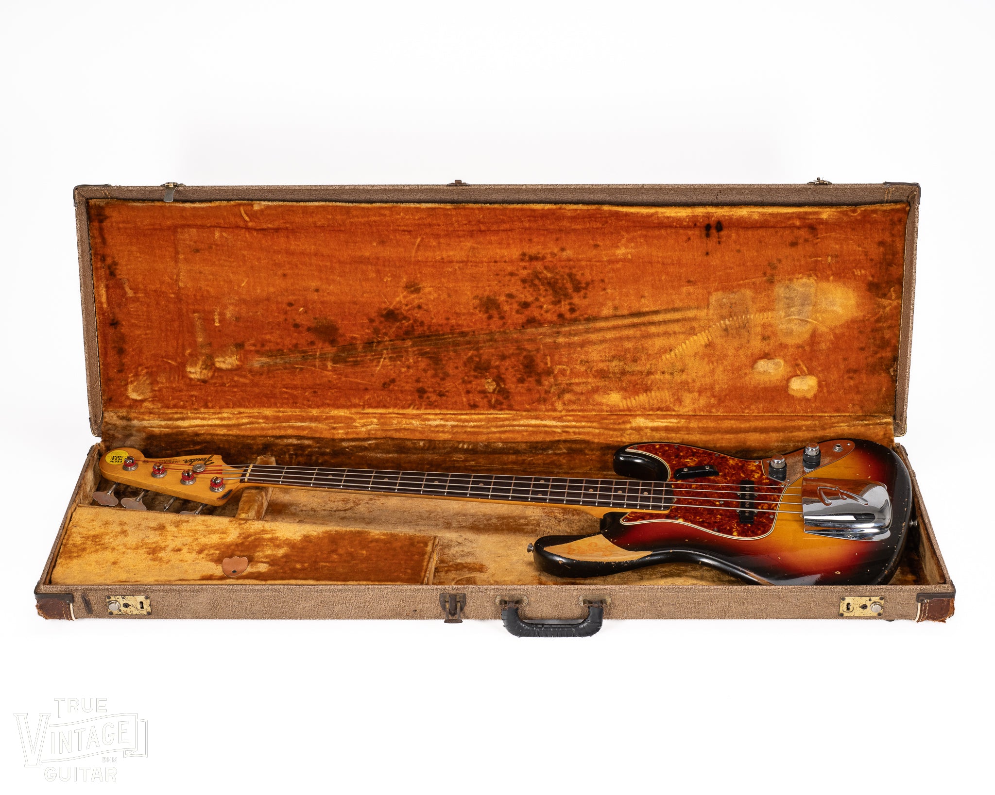 1961 Fender Jazz Bass Sunburst – True Vintage Guitar