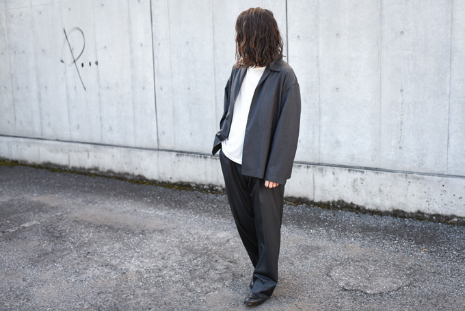 AURALEE -Wool Silk Tropical Shirts Jacket & Wide Slacks- | twelve blog