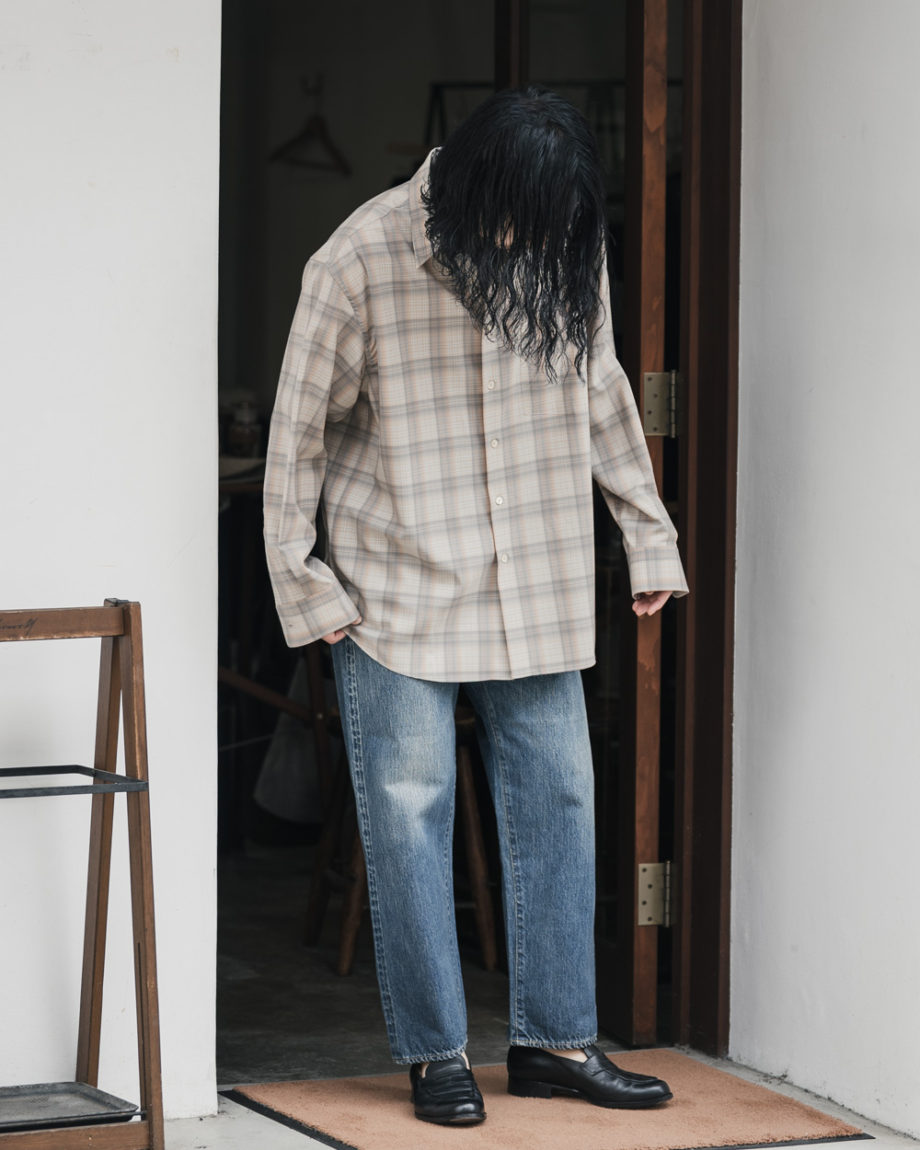 AURALEE -Wool Check Shirts, Finx Twill Big Shirts- | twelve blog