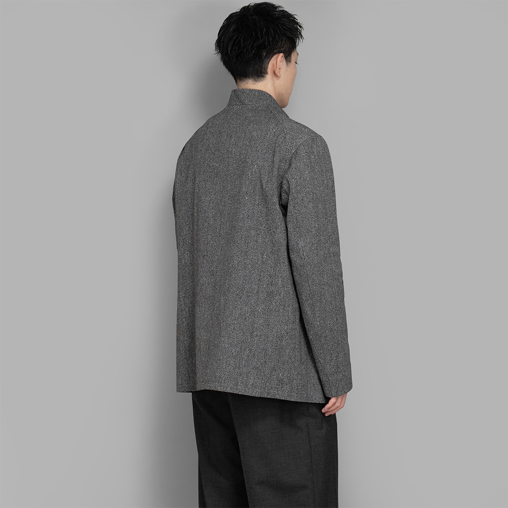 Fendart / Jacket (White×Black Navy) | twelve