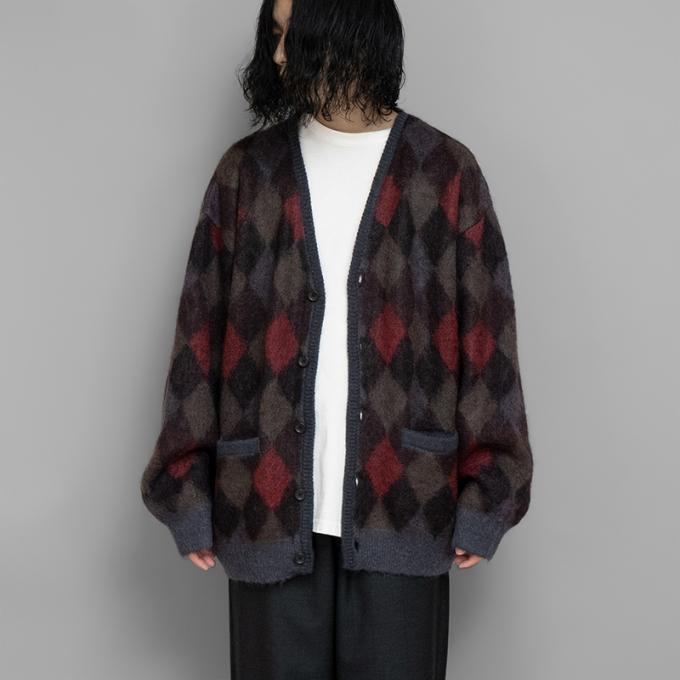 ssstein / Kid Mohair Argyle Cardigan | twelve