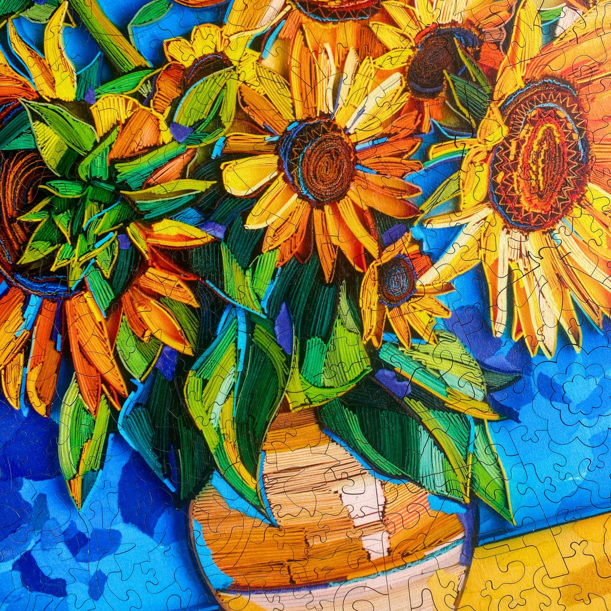 410 pieces - Sunflowers - Original Artwork – Twigg Puzzles
