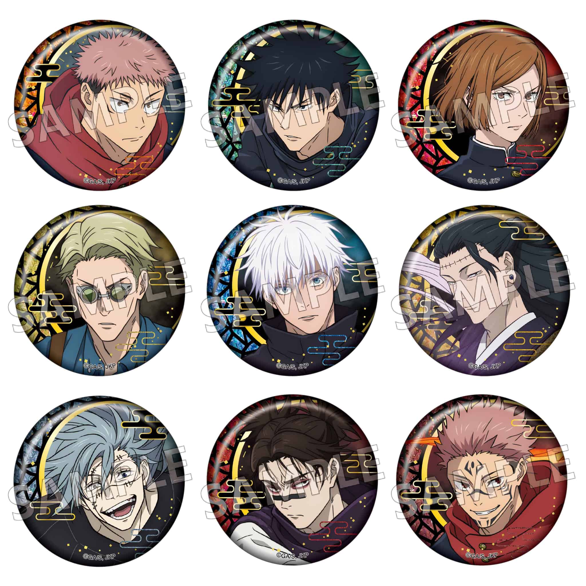 呪術廻戦 螺鈿風シリーズ 缶バッジ Vol.2 - 株式会社ツインクル