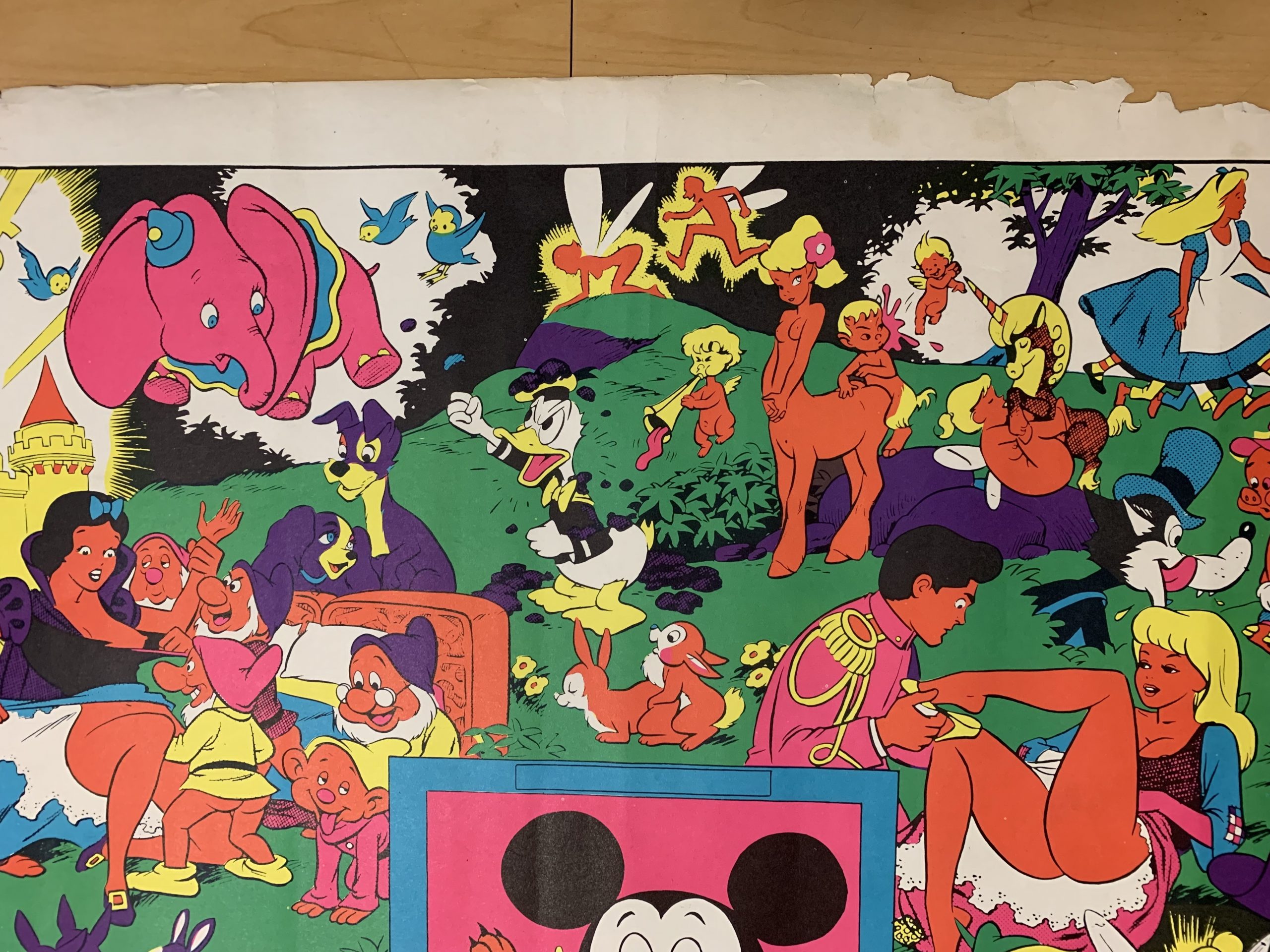 70s The Disneyland Memorial Orgy black light Poster – Twisted +81