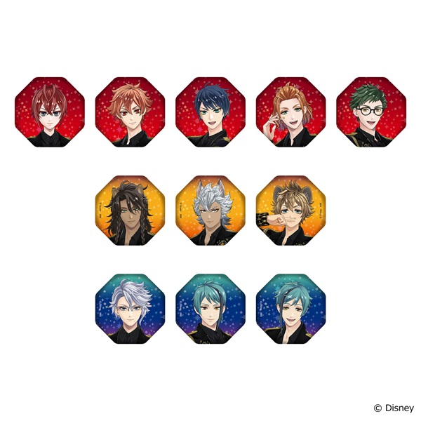 ランダムホログラム缶バッジ【Disney Twisted-Wonderland 3D Magical