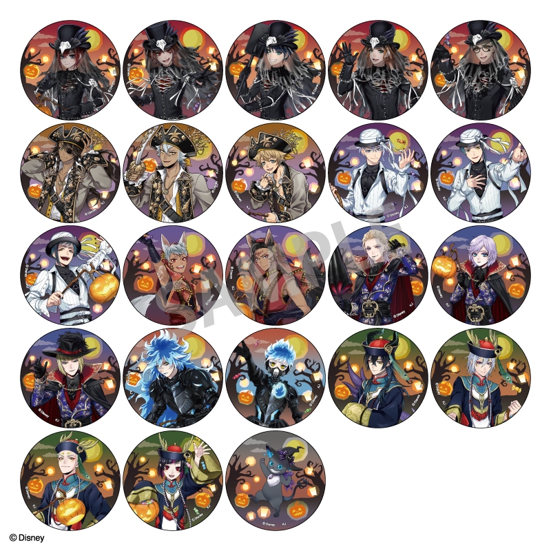 ツイステ エース・トラッポラ スケアリー・ドレス 缶バッジ 28個