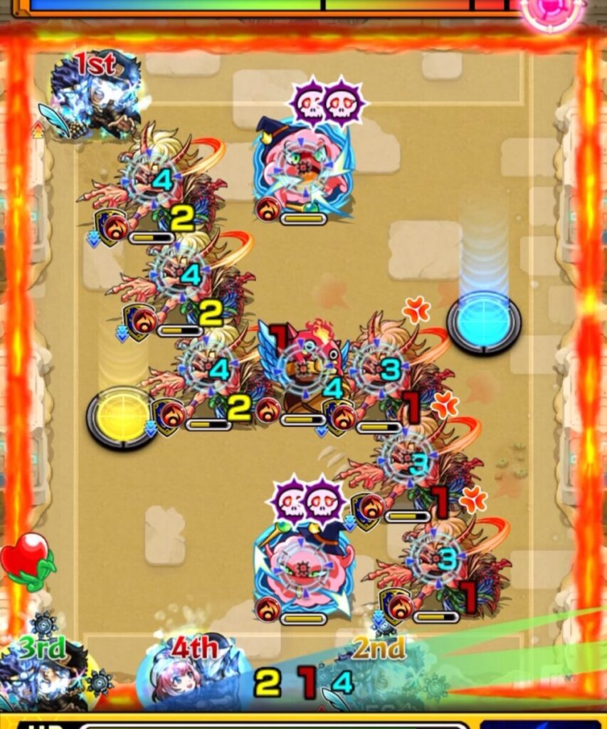 モンスト攻略】未開の砂宮 拠点21｜ぷよりん処理とエレメントエリア