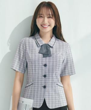 全2色】オーバーブラウス（ストレッチ・吸汗速乾） ESA923 | 事務服