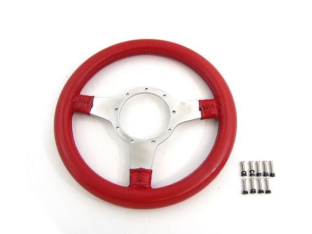 タートルトレーディング / モトリタレザーステアリング レッド 12