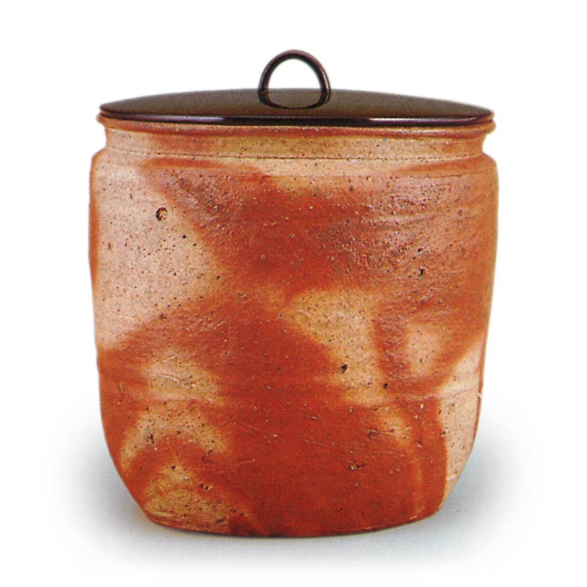 備前 緋襷 水指 銘 玉柏 073 | 鶴田 純久の章 お話