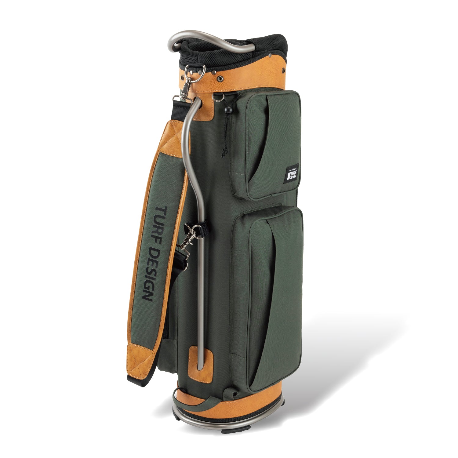 キャディバッグ TDCB-BE70 カーキ – TURF DESIGN公式ページ