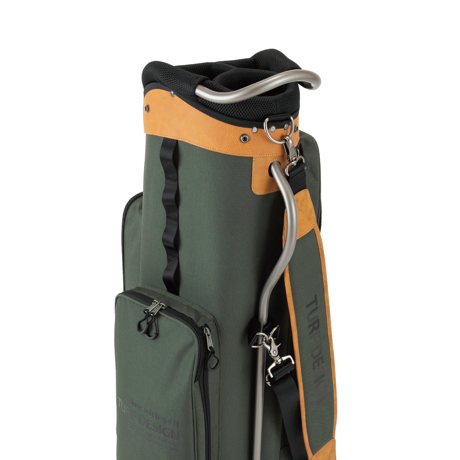 キャディバッグ TDCB-BE70 カーキ – TURF DESIGN公式ページ