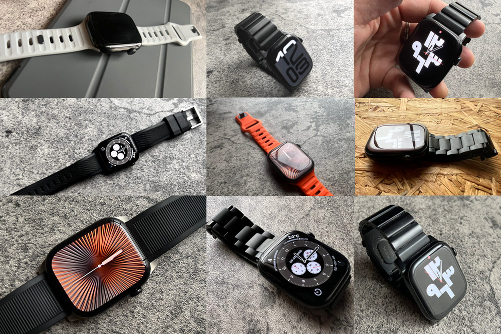 Apple Watch Series 10】NOMADとMinZのバンドに装着