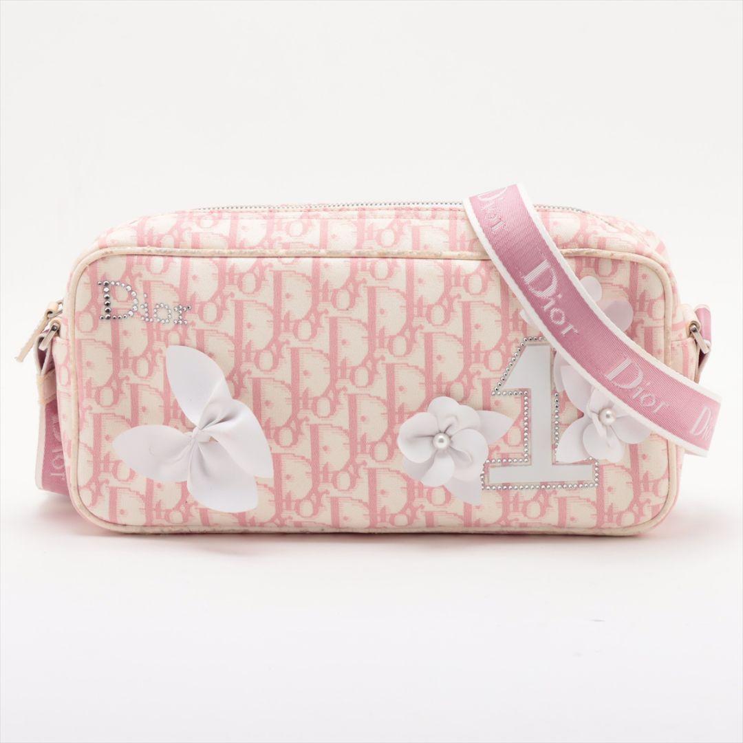 正規品】美品 クリスチャン ディオール ショルダーバッグ ピンク