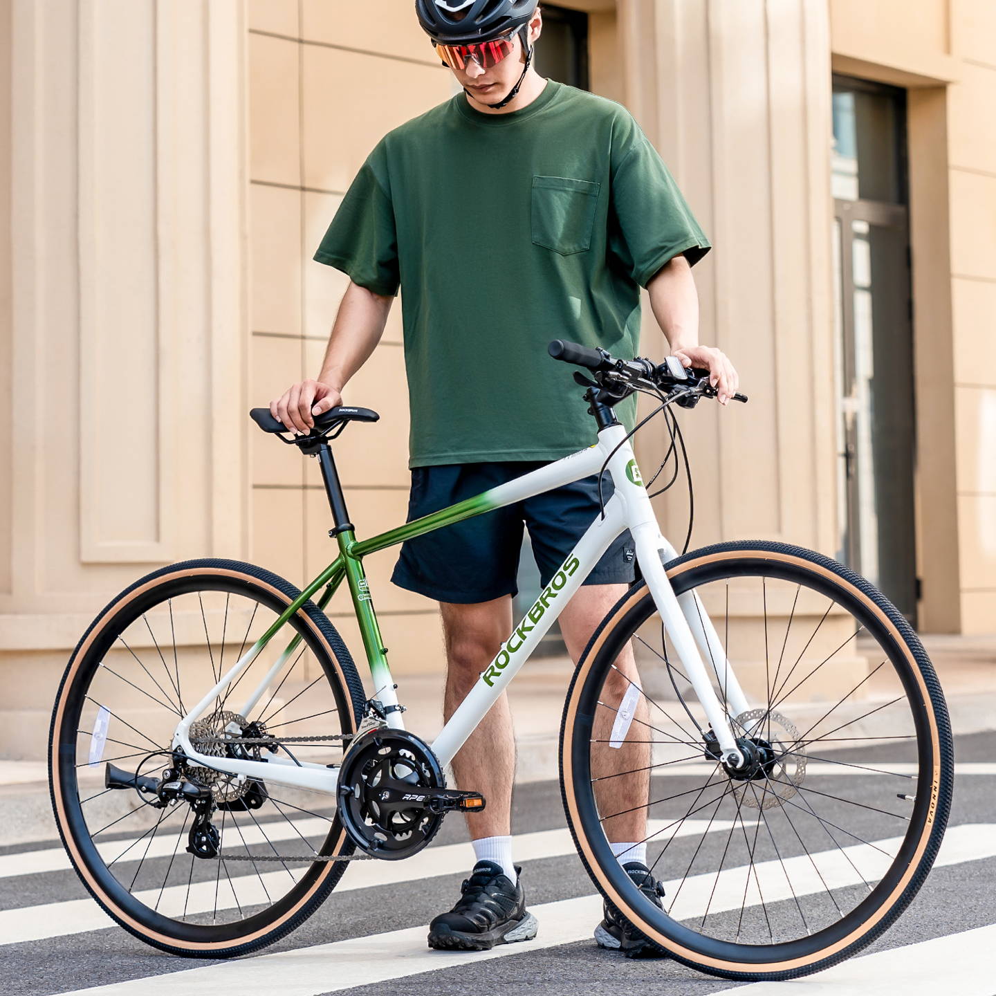 ROCKBROS クロスバイク 700×32C 16speed 油圧式ディスクブレーキ RIDA