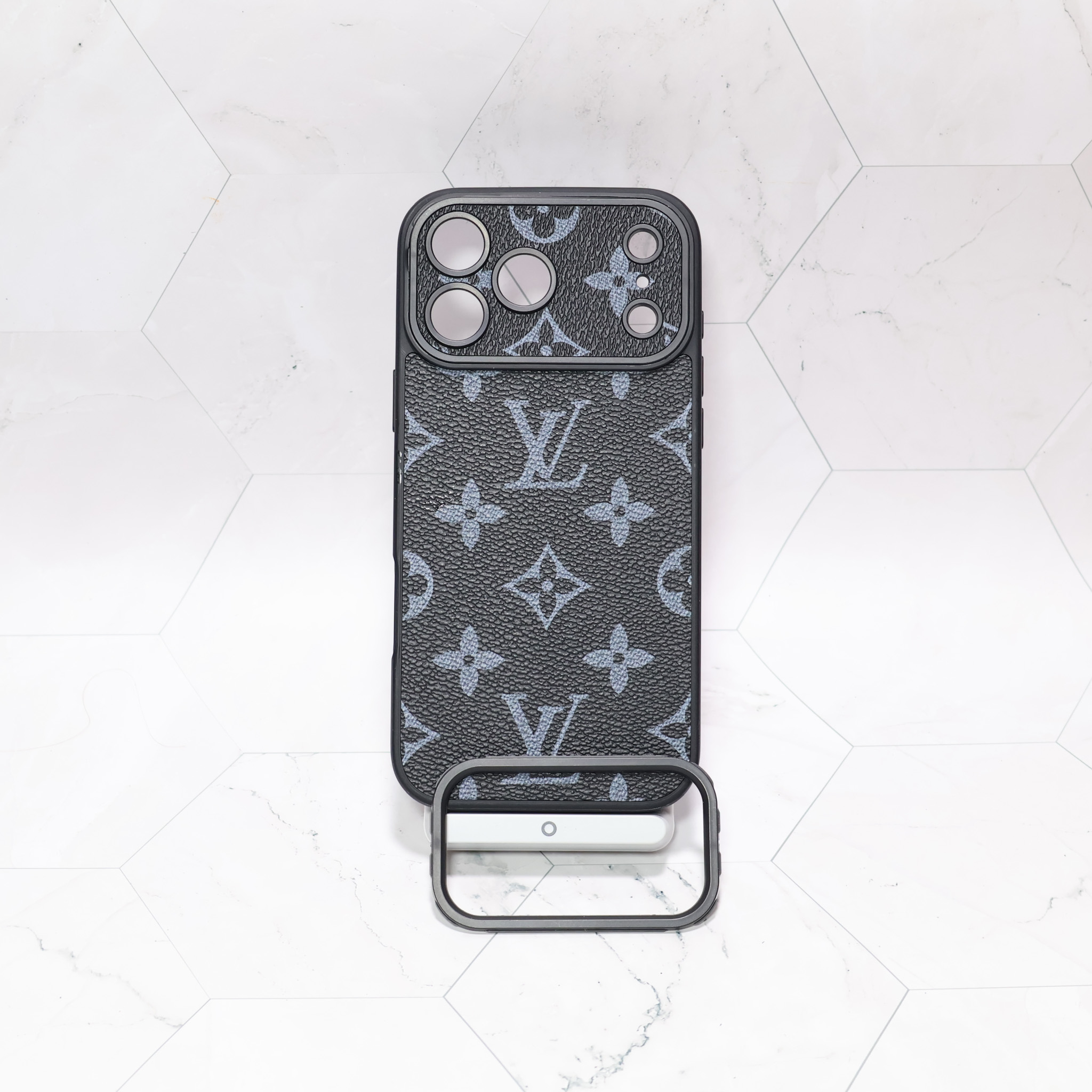 LV iPhone Case Swappable Lens for 12-17 Series - uCaseSpot