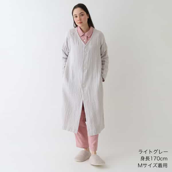 マシュマロワッフルガーゼライト ロングカーディガン ユニセックス