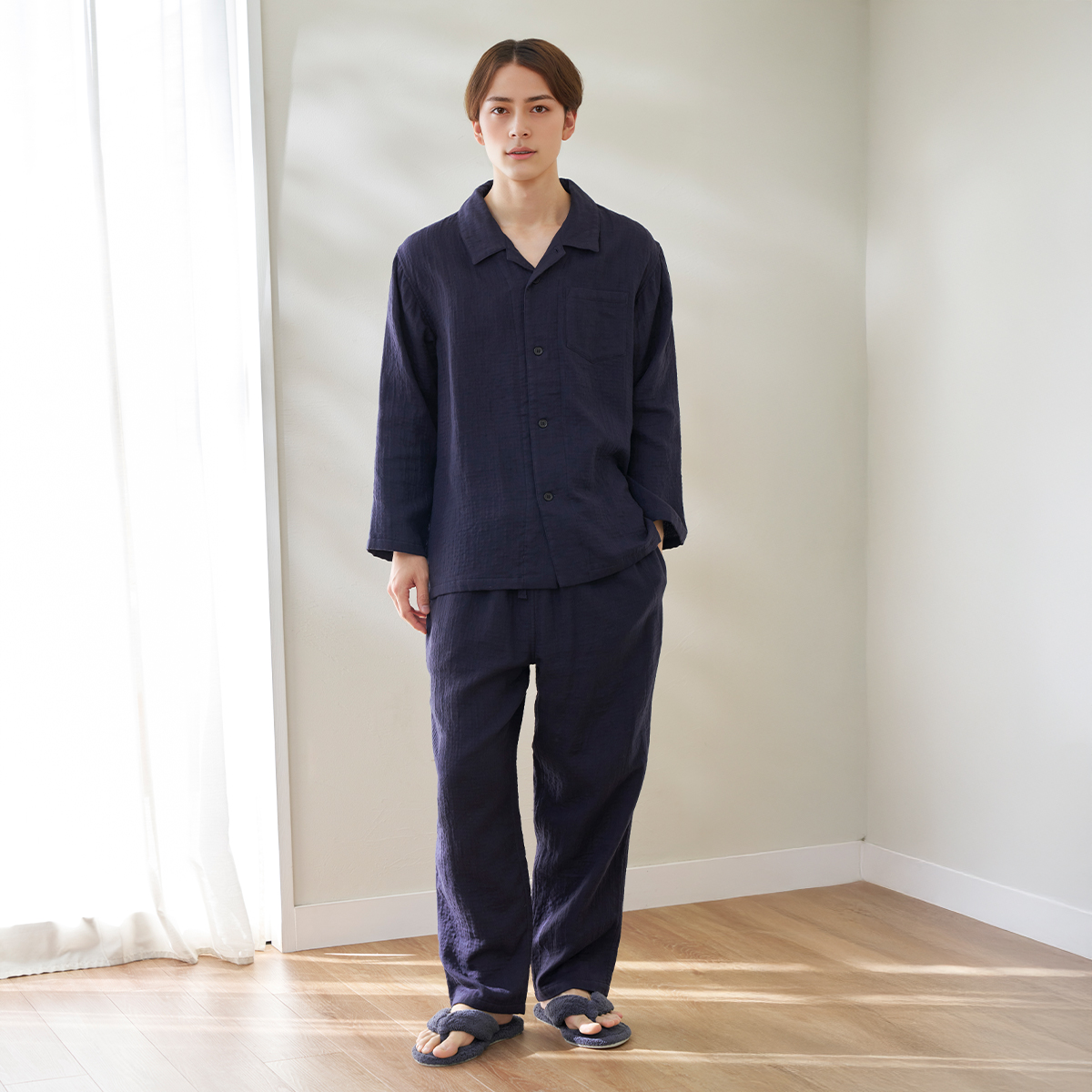 2026年春夏新色追加】マシュマロガーゼベーシックメンズパジャマ