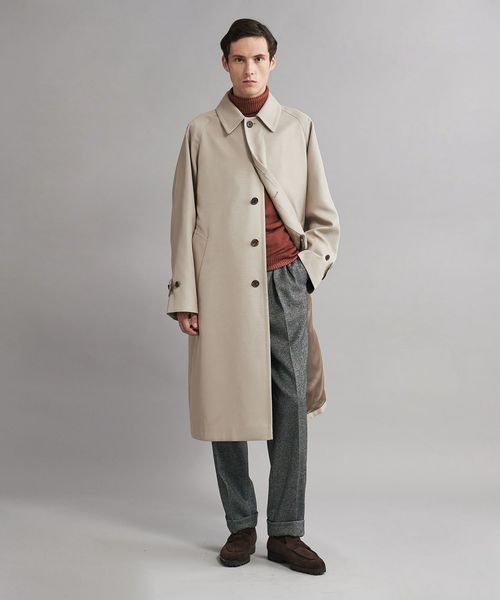 SOVEREIGN＞ツイル ラグラン バルカラーコート