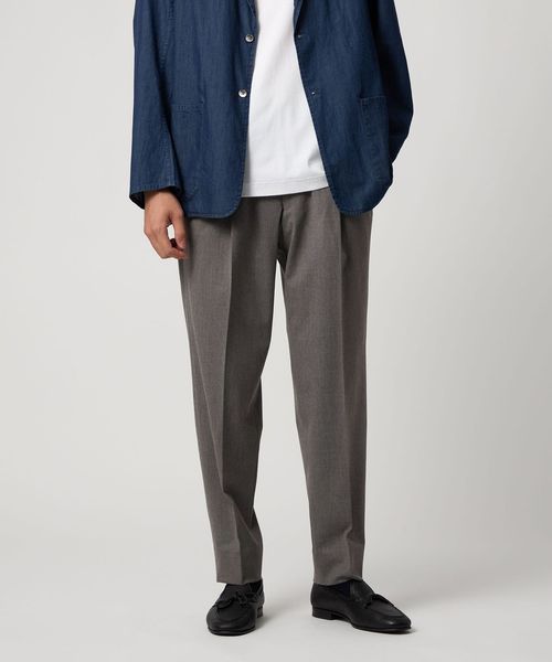 シャークスキン ストライプ シングル3B スーツ S‐MODEL ヨコストレッチ