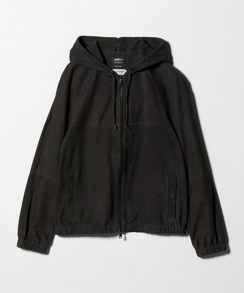 別注】＜EMMETI＞COLLAR JURI/スエード カラー シングル ライダース